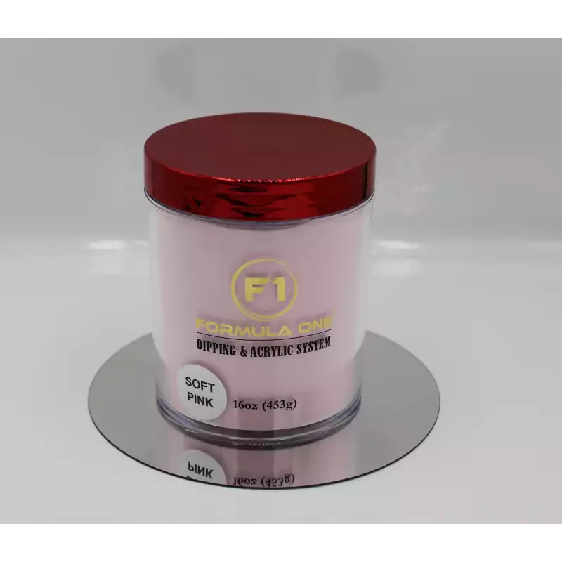 F1 Natural Acrylic Powder 16oz - Soft Pink
